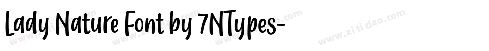 Lady Nature Font by 7NTypes字体转换